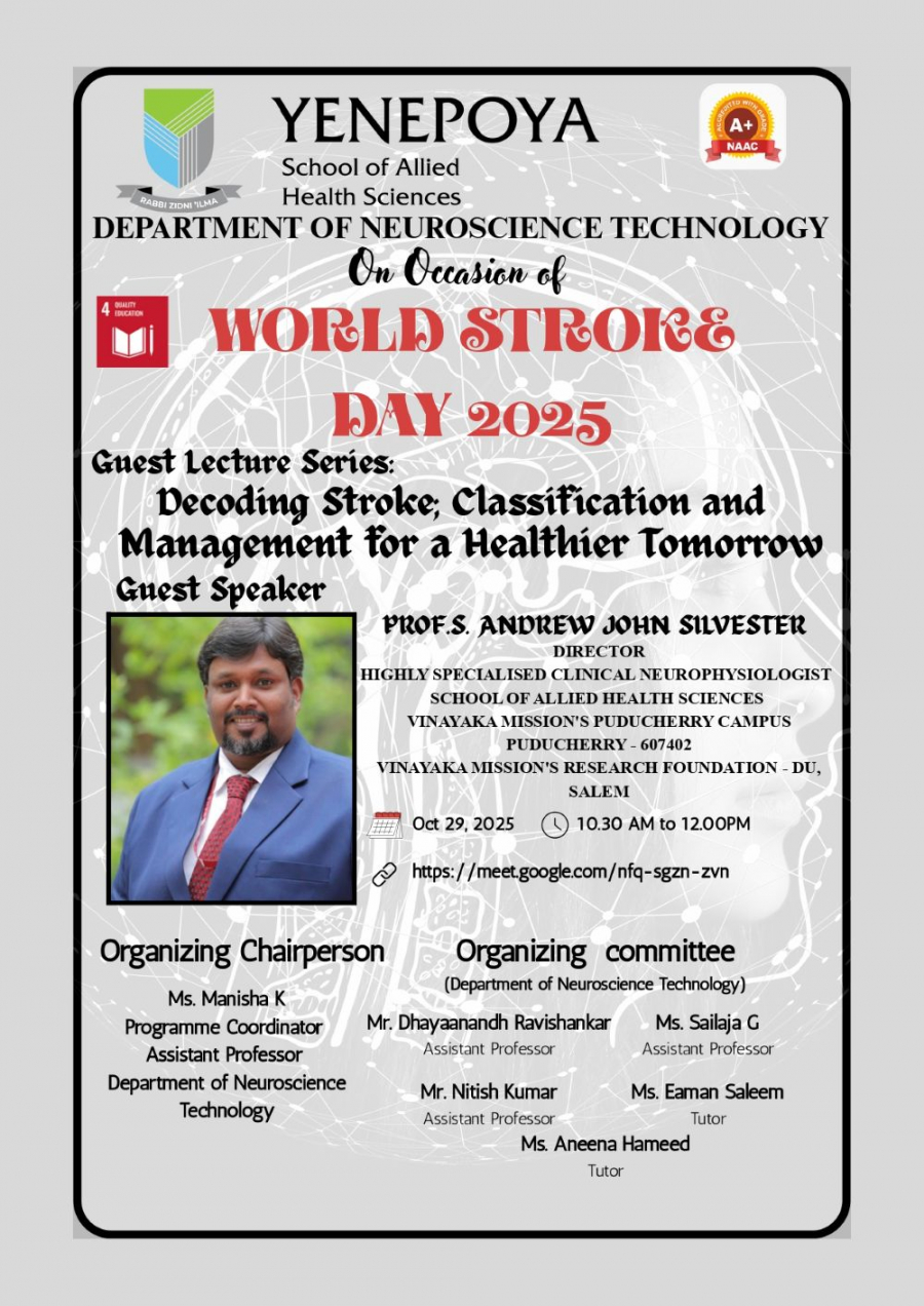 World Stroke Day 2025 - Guest Lecture Series