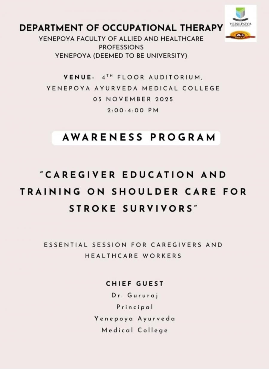 Program on Caregiver Education and Training on Shoulder Care for Stroke Survivors
