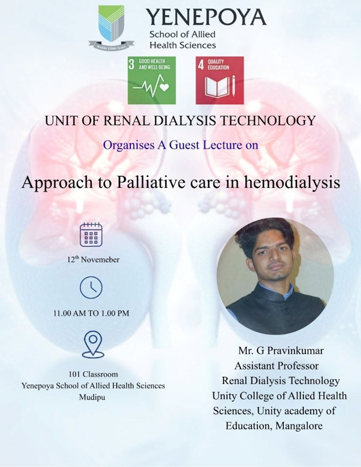 APPROACH TO PALLIATIVE CARE IN HEMODIALYSIS - GUEST LECTURE SERIES